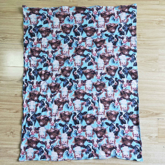 Cow print blanket BL0017