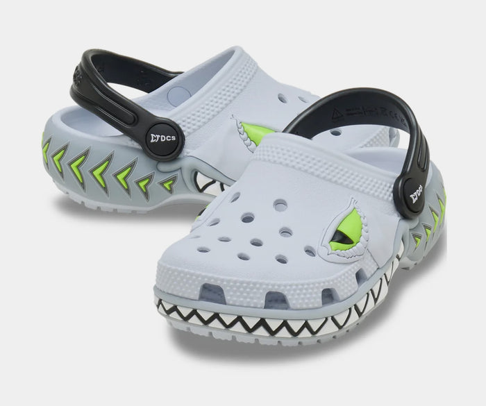 Creature Lights Classic Clog Infant Toddler Sandals (Steel)