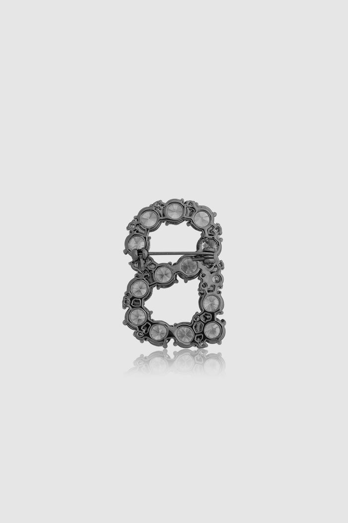 daria brooch in hematite by buttonscarves back view