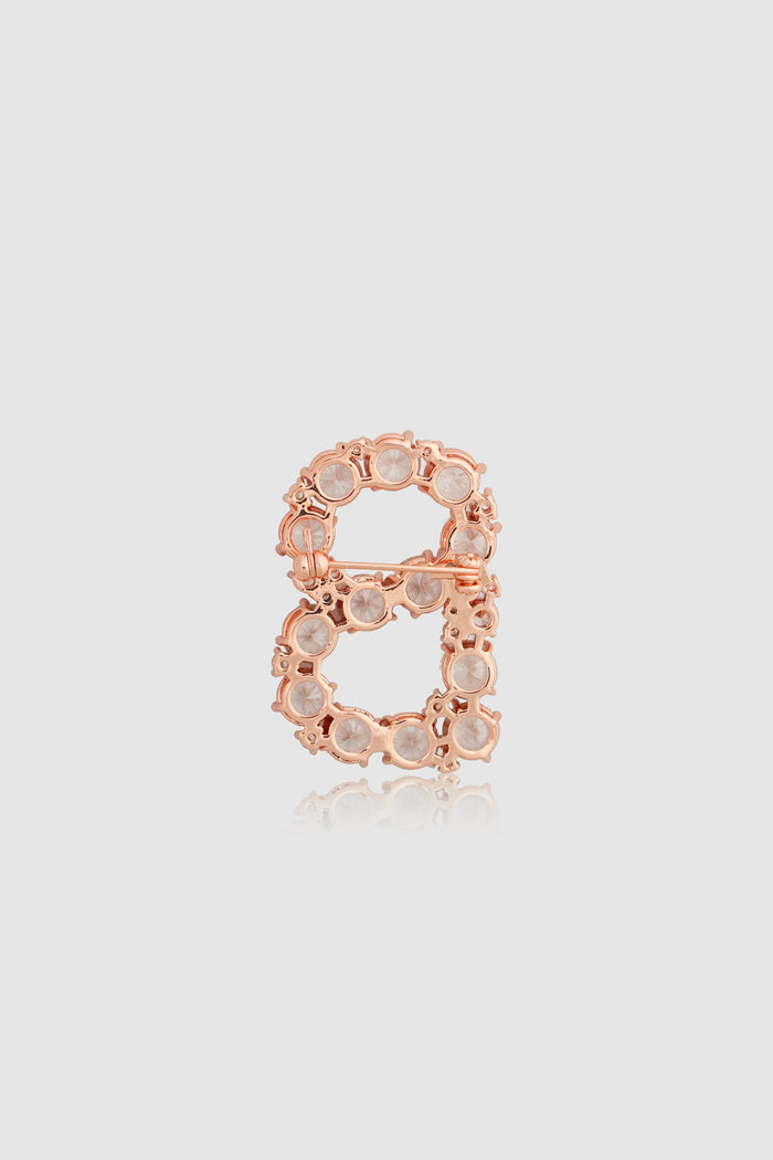 daria brooch in rose gold by buttonscarves back view