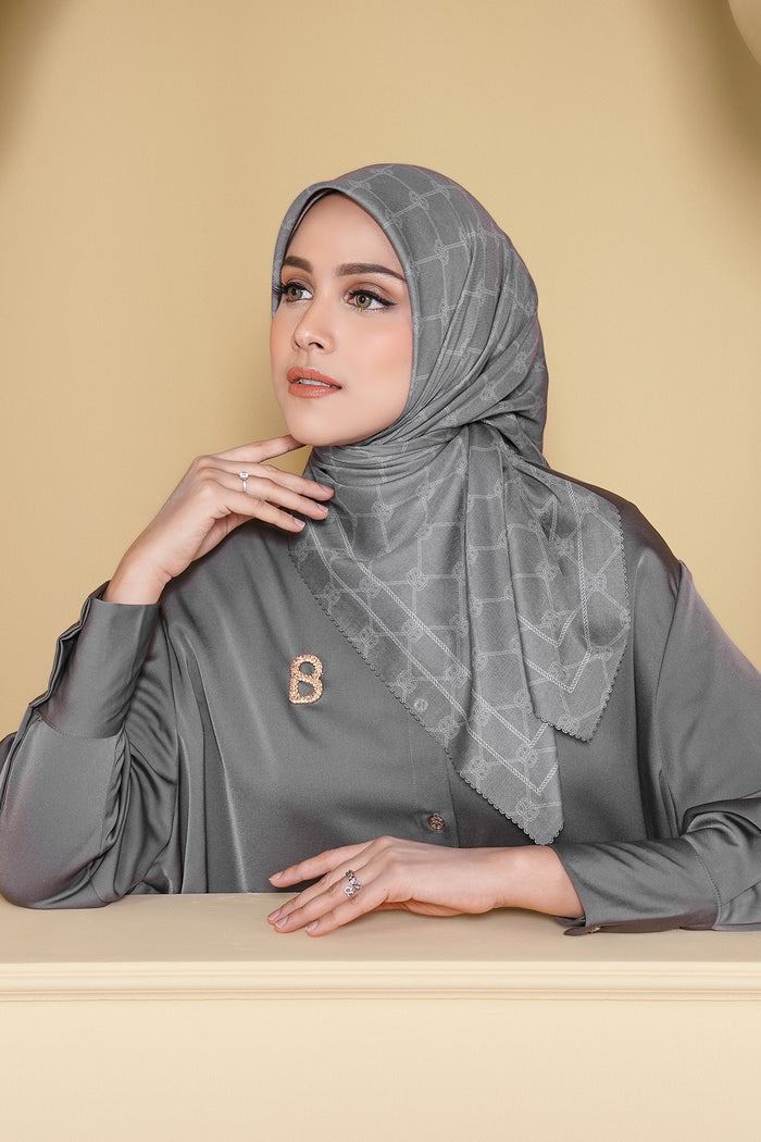 Decorda Voile Square - Charcoal Gray