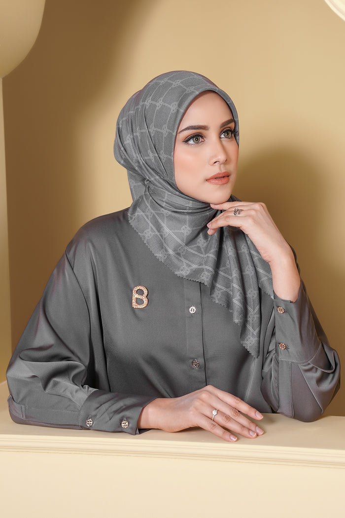 Decorda Voile Square - Charcoal Gray