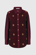 deli etoffe overshirt maroon by buttonscarves