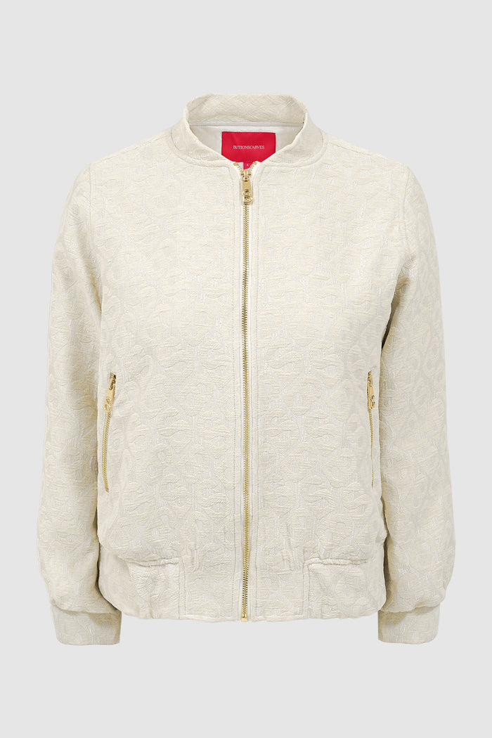 Denna Tapis Jacquard Jacket - Ivory