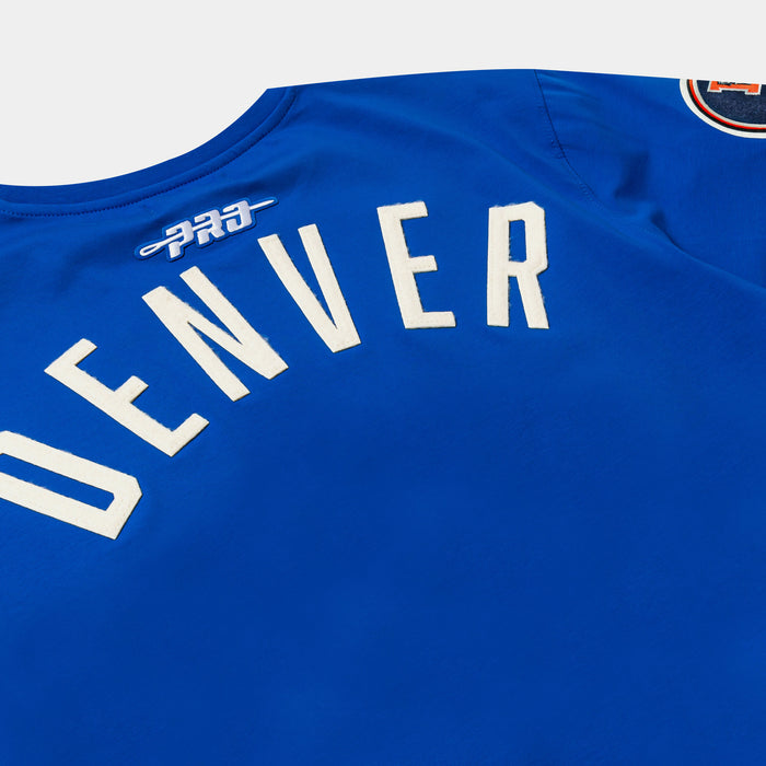 Denver Broncos Original Mens Short Sleeve Shirt (Blue/White)