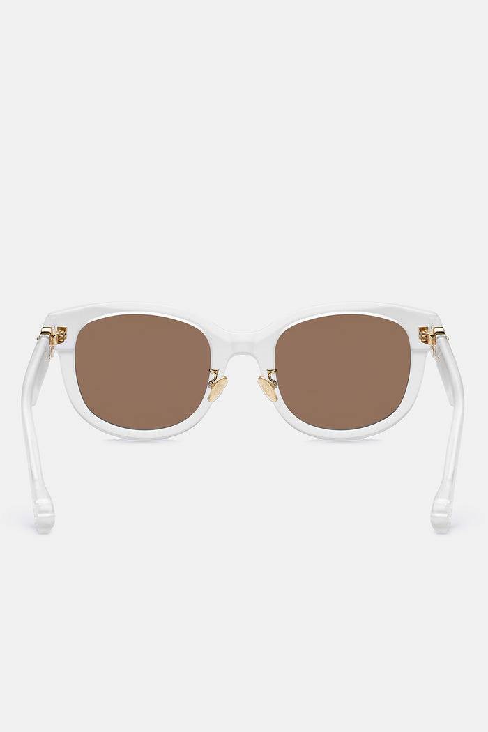 Deux Oval Sunglasses - Brown