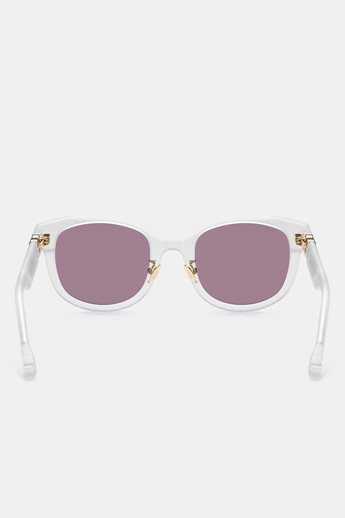 Deux Oval Sunglasses - Plum