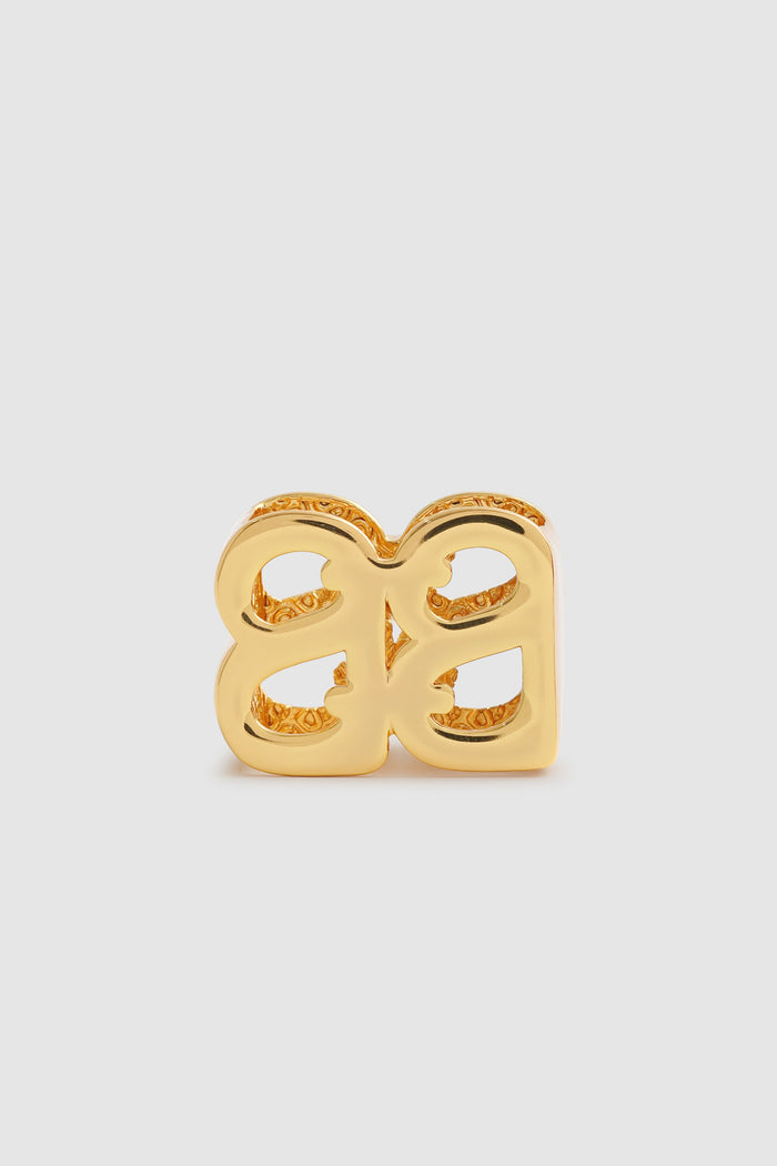 Deux Ring Brooch - Gold