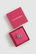 Deux Ring Brooch - Silver