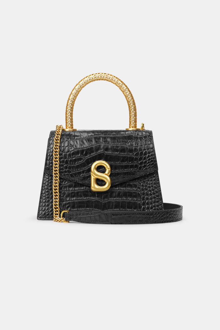 Diana Top Handle Bag - Black