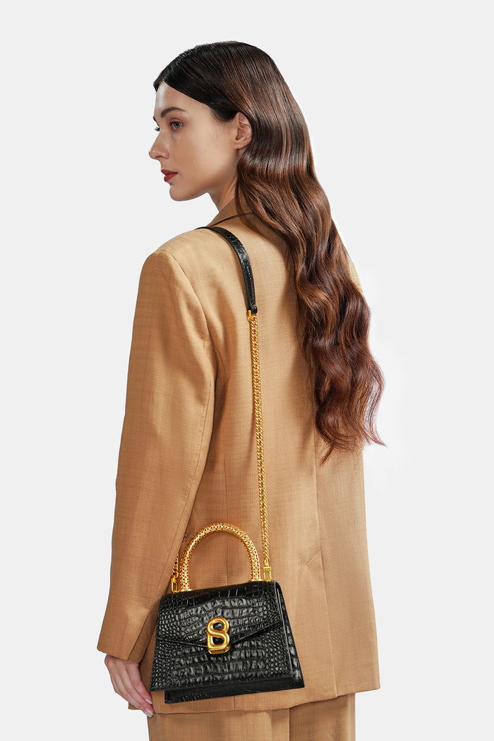 Diana Top Handle Bag - Black