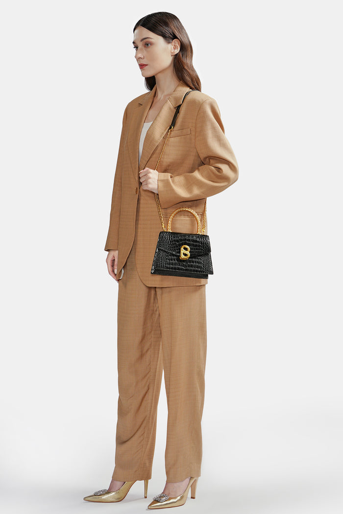 Diana Top Handle Bag - Black