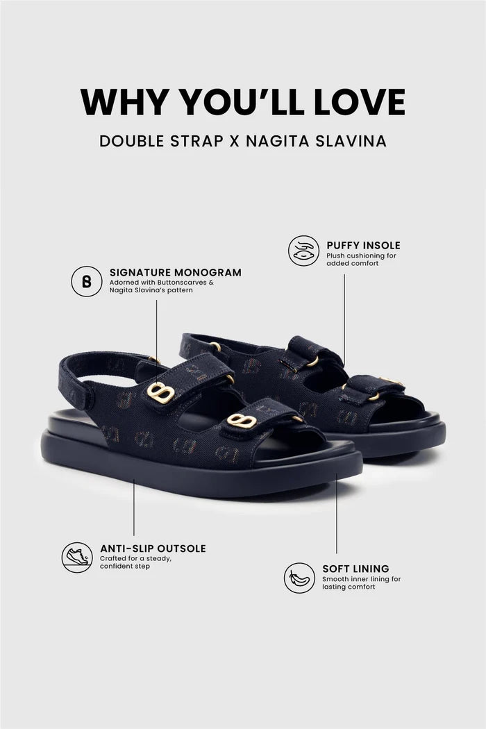 Double Strap - Navy