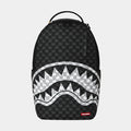 Drip Check Shark Mens Backpack (Black/White)