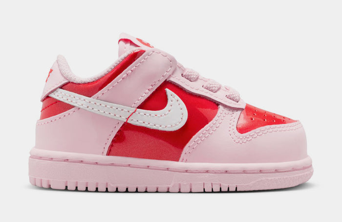 Dunk Low Infant Toddler Lifestyle Shoes (Pink Foam/Summit White/Light Crimson)