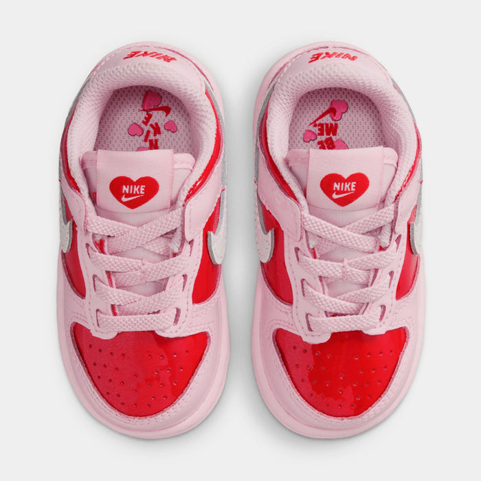 Dunk Low Infant Toddler Lifestyle Shoes (Pink Foam/Summit White/Light Crimson)