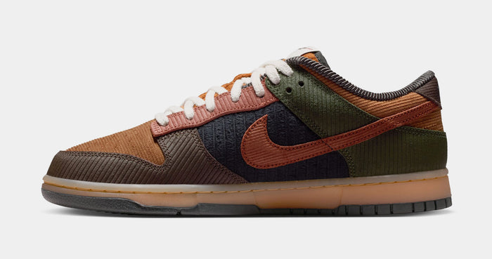 Dunk Low Retro Premium Mens Lifestyle Shoes (Light British Tan/Cinnamon/Cargo Khaki)
