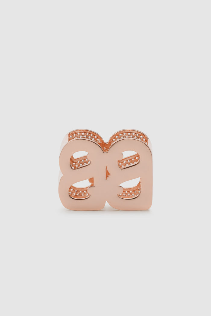 rose gold éclat ring brooch back view