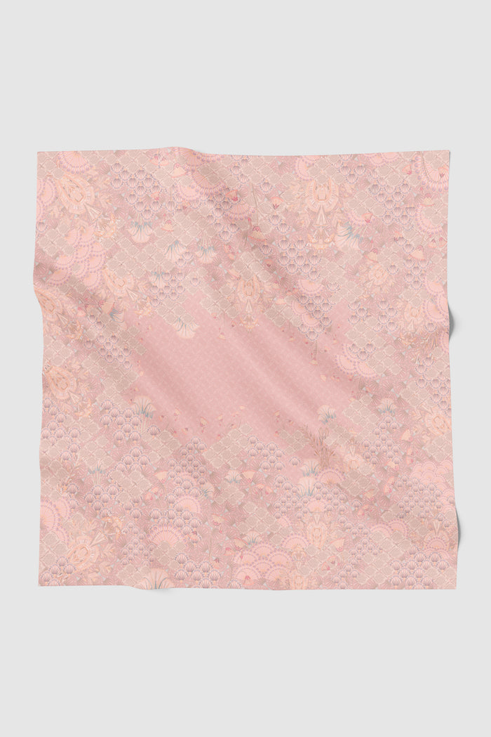 egypt printed square scarf in lotus by buttonscarves