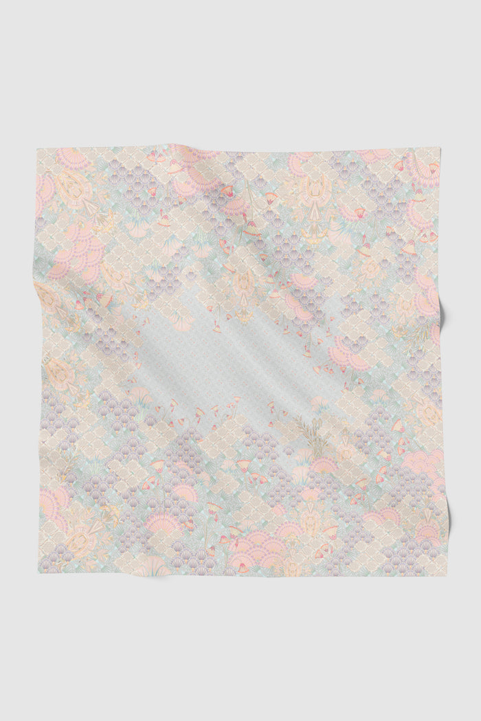 egypt printed square scarf in nile by buttonscarves