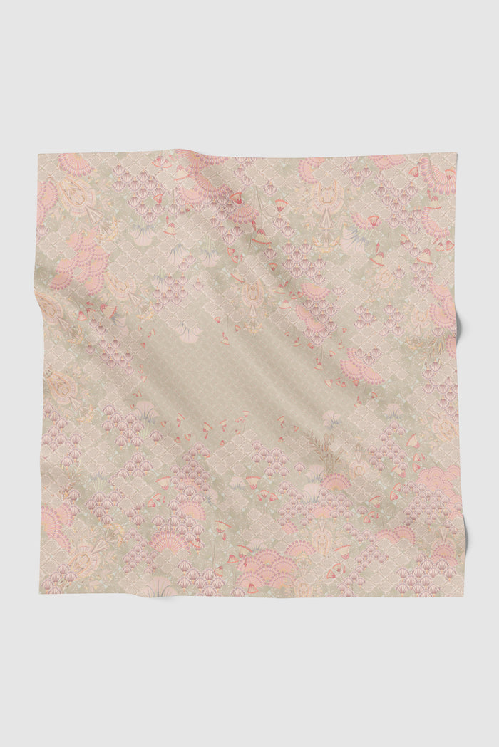 egypt printed square scarf in sahara by buttonscarves