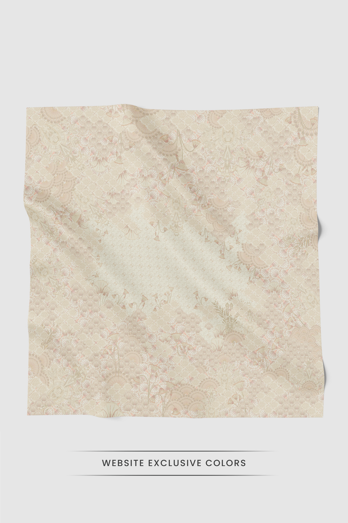 egypt printed square scarf in sinai by buttonscarves