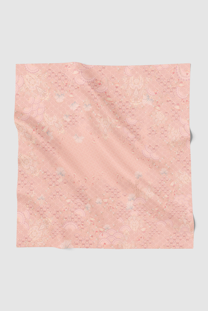 egypt printed square scarf in sunset by buttonscarves
