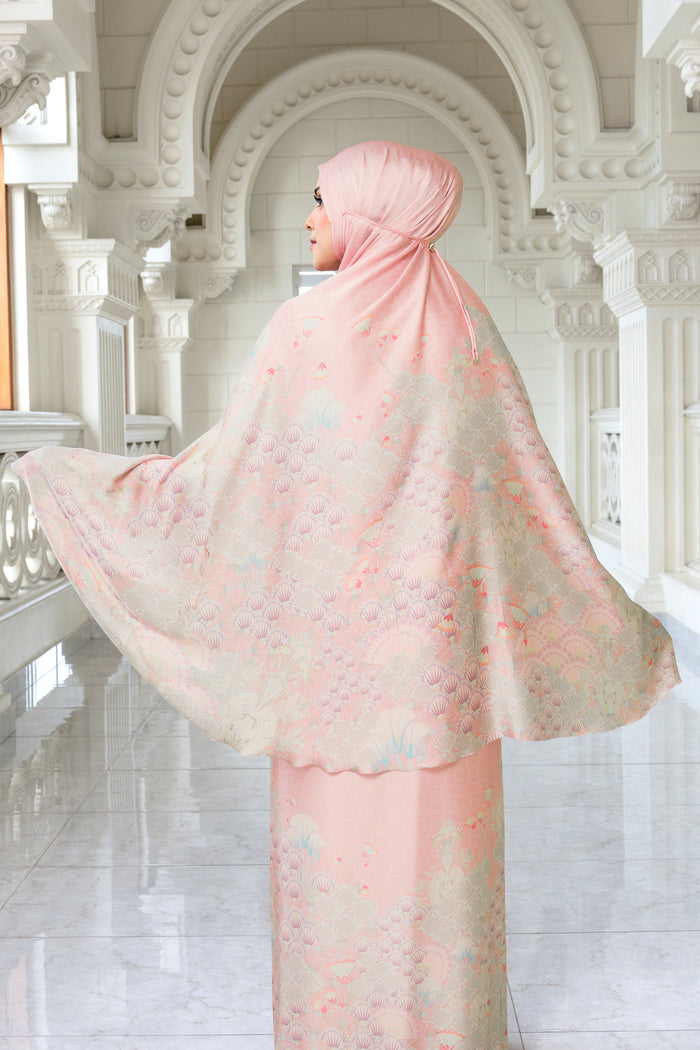 egypt prayer robe in lotus by buttonscarves back view