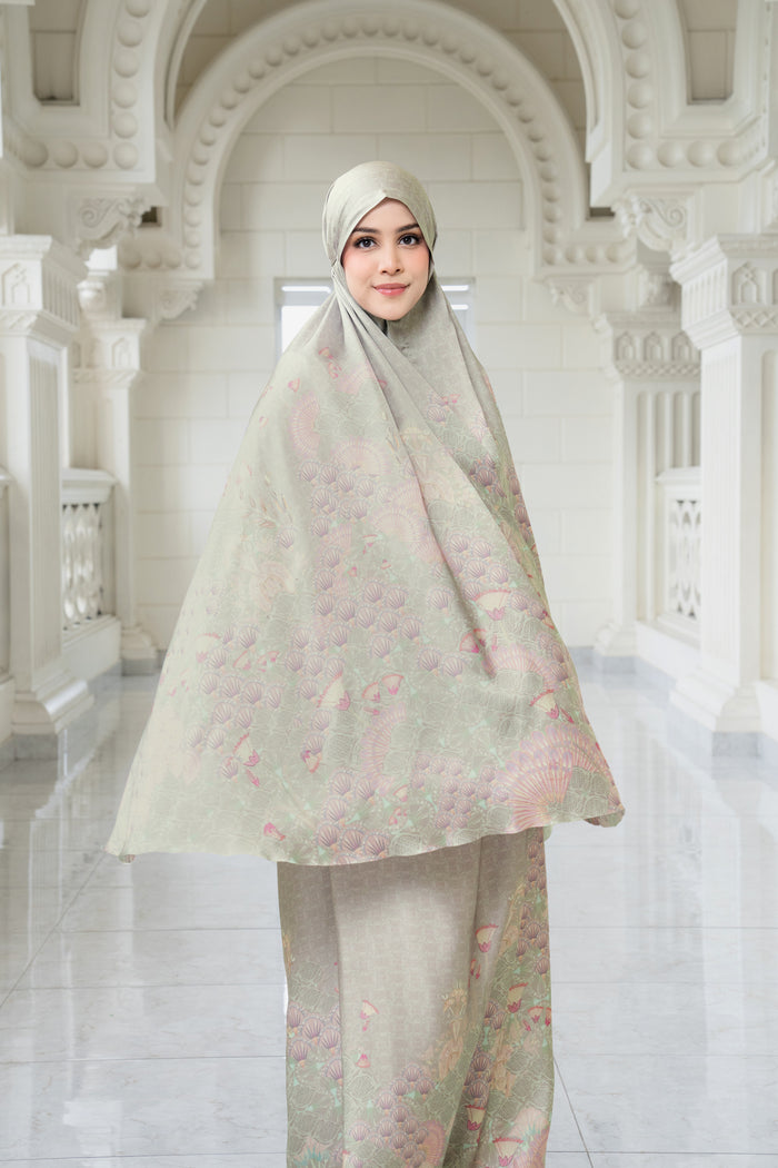 egypt prayer robe in reed by buttonscarves front view