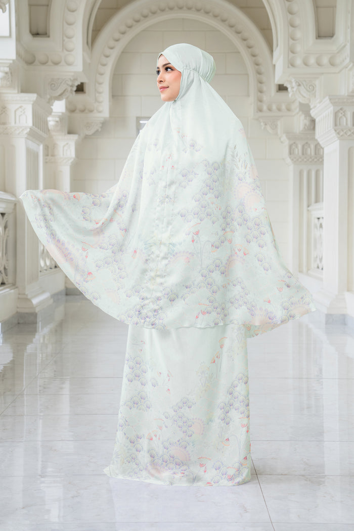 egypt prayer robe in salt by buttonscarves pattern detail