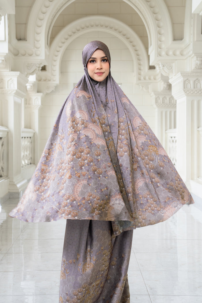 egypt prayer robe in velvet by buttonscarves front view