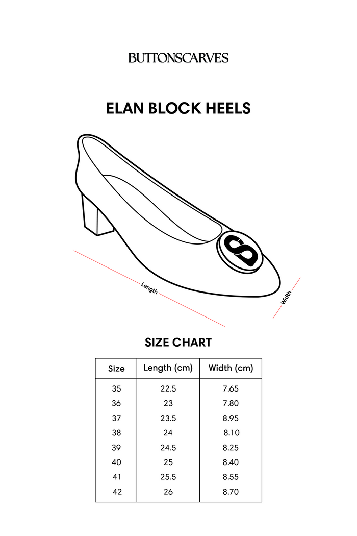 Elan Block Heels - Blue