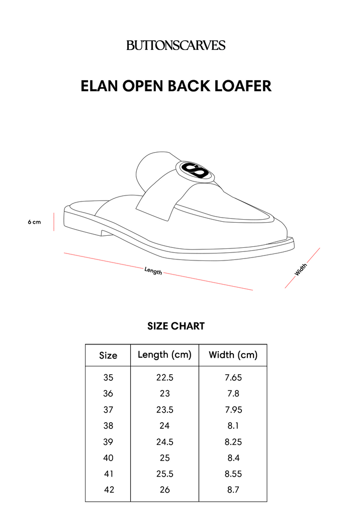 Elan Open Back Loafer - Black