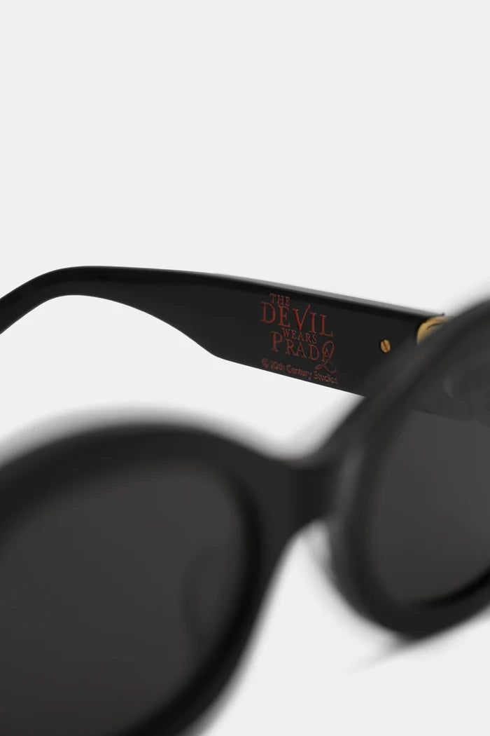elia sunglasses in black by buttonscarves detail view
