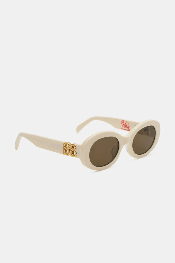 elia sunglasses in broken white by buttonscarves