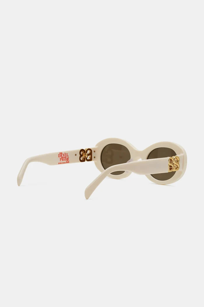 elia sunglasses in broken white by buttonscarves back view