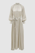 Elora Tapis Ruffle Dress - Wheat