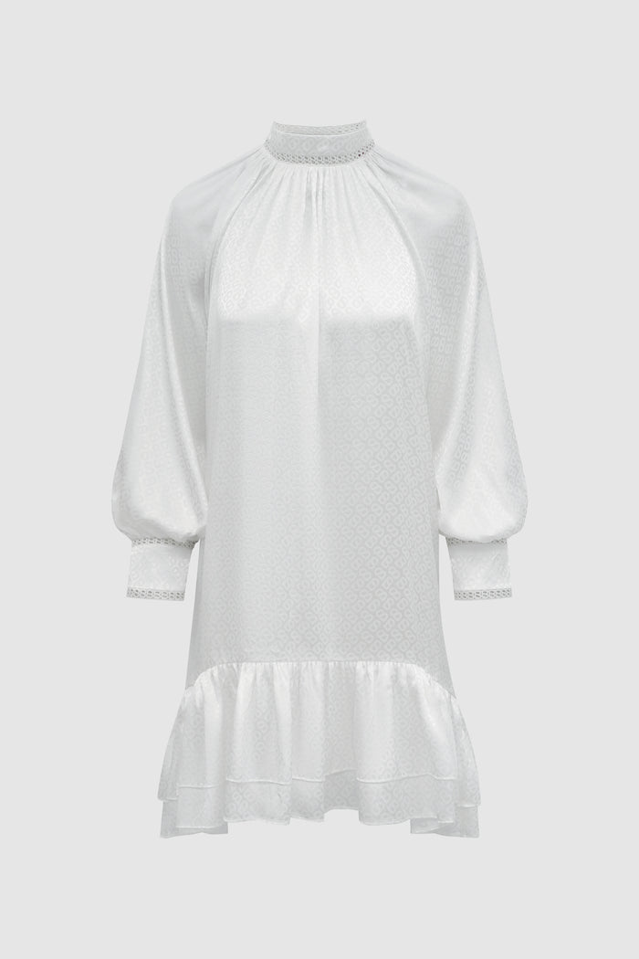 Elora Tapis Ruffle Tunic - Jasmine