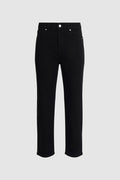 emma baggy denim pants in black by buttonscarves