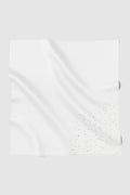 everyday glam scarf in white by buttonscarves