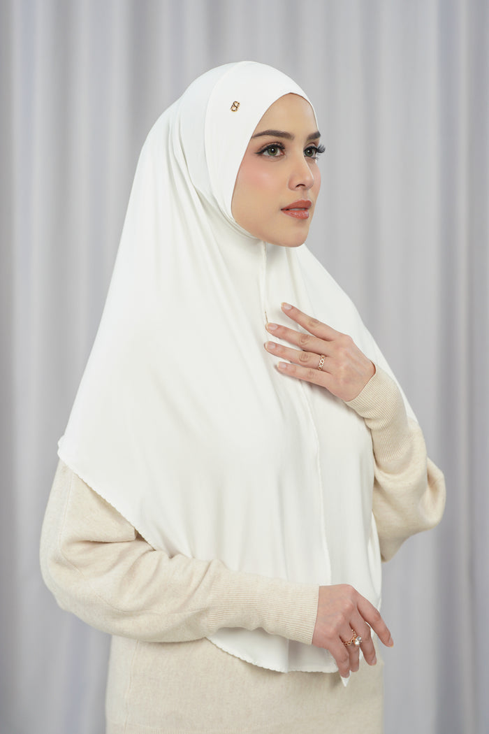 everyday jersey slip on scarf in ivory by buttonscarves