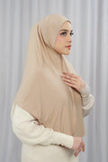 everyday jersey slip-on scarf in wheat by buttonscarves