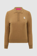 Everyday Knit Half Button - Camel