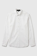 everyday men embroidery long sleeve shirt in white by buttonscarves