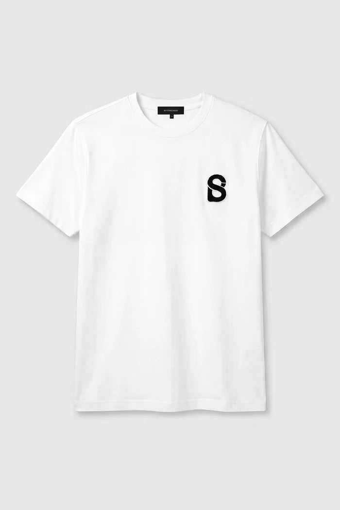 everyday men short sleeve tee in white by buttonscarves