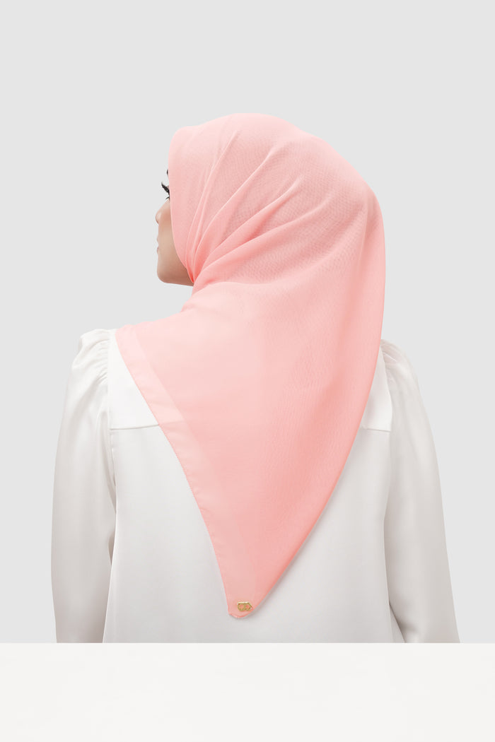 everyday scarf in crystal rose by buttonscarves back view