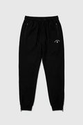 everyday signature sweatpants for men in black by buttonscarves