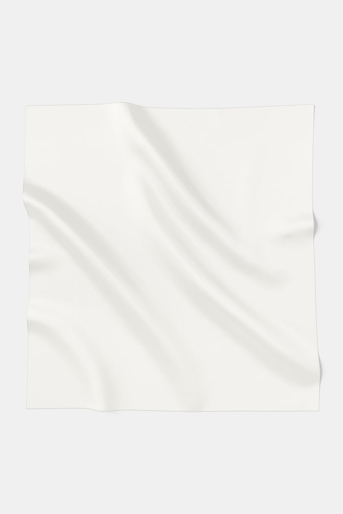 everyday tapis embossed 2.0 scarf in bright white by buttonscarves