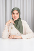 everyday tapis embossed 2.0 scarf in dusty olive by buttonscarves