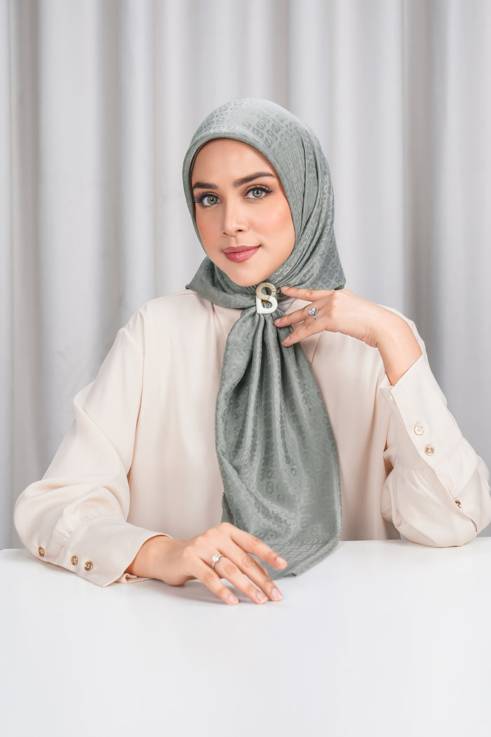 everyday tapis embossed 2.0 scarf in shadow by buttonscarves